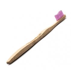 Humble Brush эко зубная щетка для взрослых из бамбука, мягкая розовая