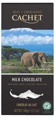 Молочный органический шоколад CACHET 40% какао, 100 г
