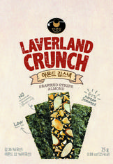 Морская капуста хрустящая с добавлением миндаля Laverland Crunch Crispy Sеаweed 25 г