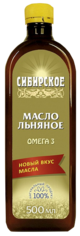 Льняное масло "Сибирское" "Компас здоровья", 500 мл