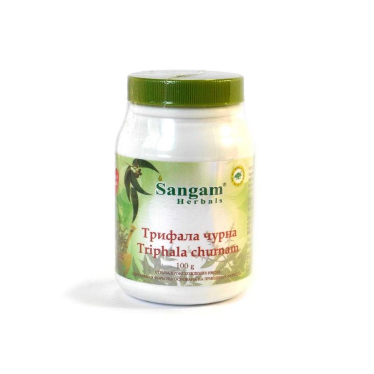 Купить Трифала чурна порошок Sangam Herbals 100 г - Экоcтория Челябинск -  Экостория