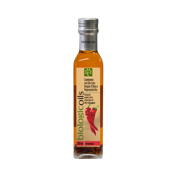 Оливковое масло Extra Virgin первого холодного отжима с красным перцем БИО BIOLOGICOILS 250 мл
