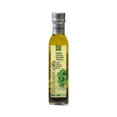 Оливковое масло Extra Virgin первого холодного отжима с базиликом БИО BIOLOGICOILS, 250 мл