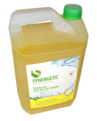 SYNERGETIC Биоразлагаемое средство для мытья посуды "Лимон" 5 л