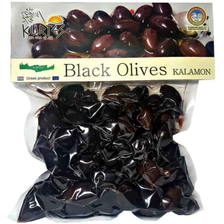 Оливки черные сорт Каламон KURTES 250 г
