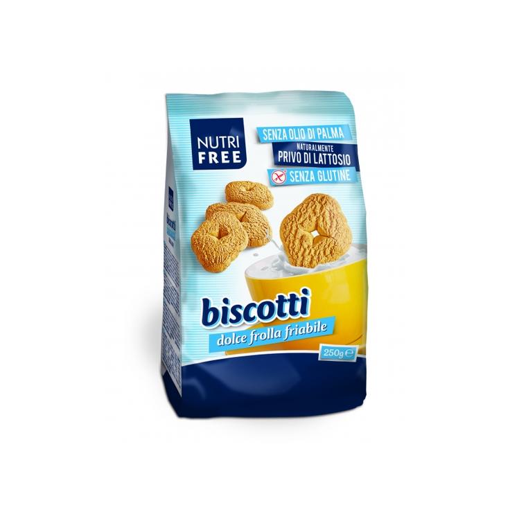 Печенье безглютеновое песочное Biscotti NUTRI FREE 250 г