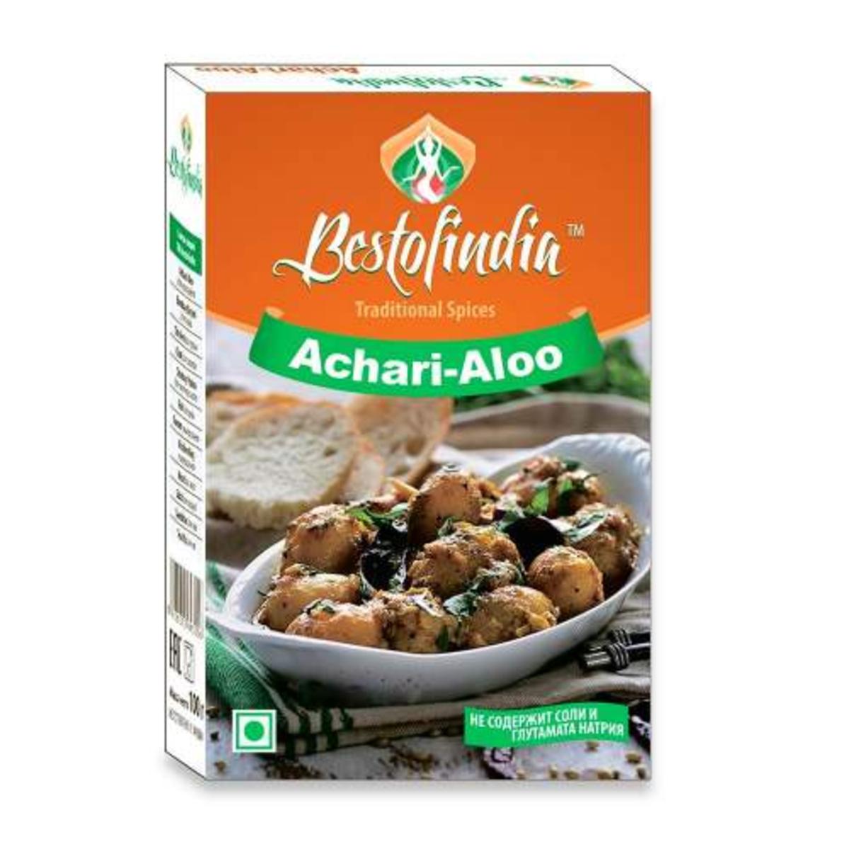 Купить Приправа для картофеля АЧАРИ АЛУ МАСАЛА (ACHARI ALOO MASALA) Best of  India, 100 г - Экоcтория Челябинск - Экостория