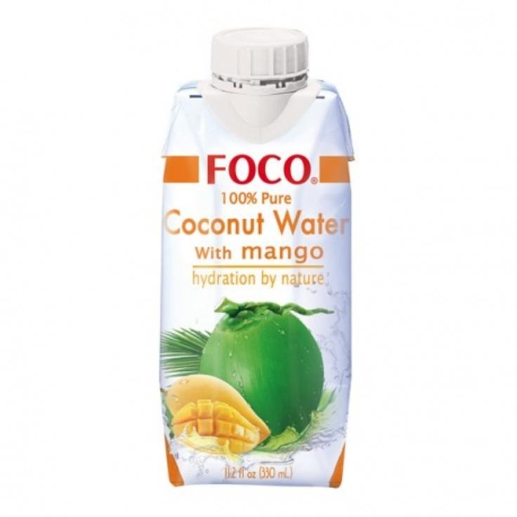 FOCO кокосовая вода с манго, 330 мл