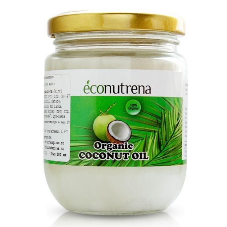 Кокосовое масло органическое Econutrena, 200 мл