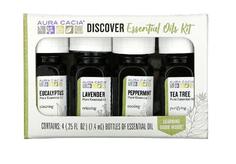 Набор натуральных эфирных масел Discover Essential Oils Kit, Aura Cacia 4x7.4 мл