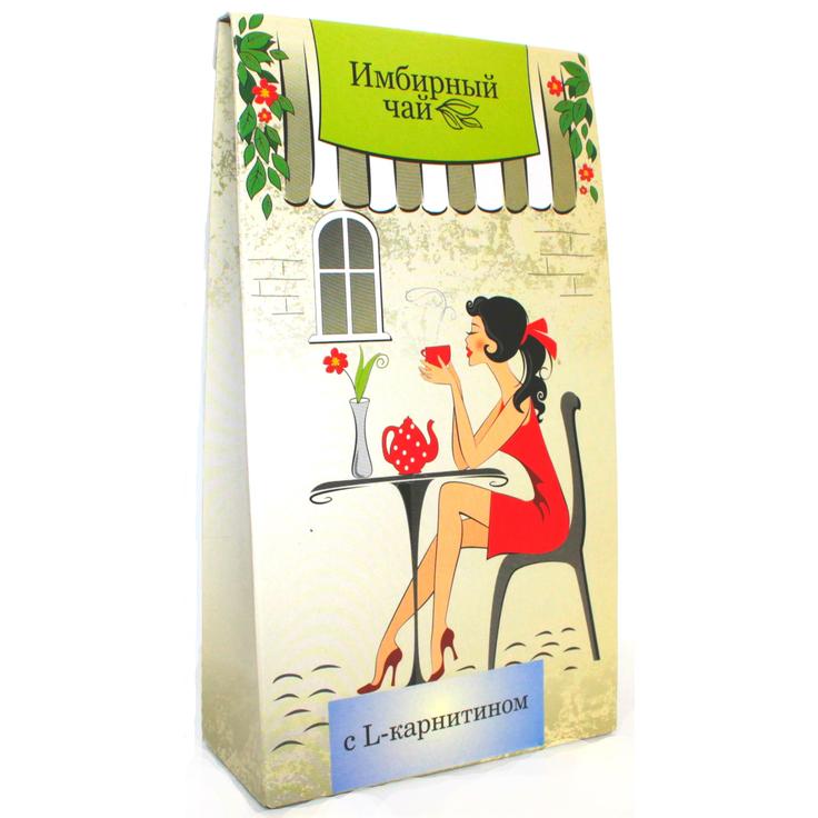 Имбирный чай с L-карнитином ФИТОКОМ 20 пакетиков по 1.5 г