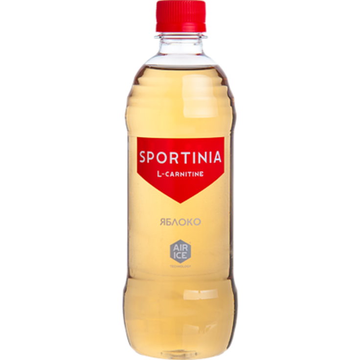 Sportinia L-Carnitine пребиотический спортивный напиток с яблоком, 500 мл