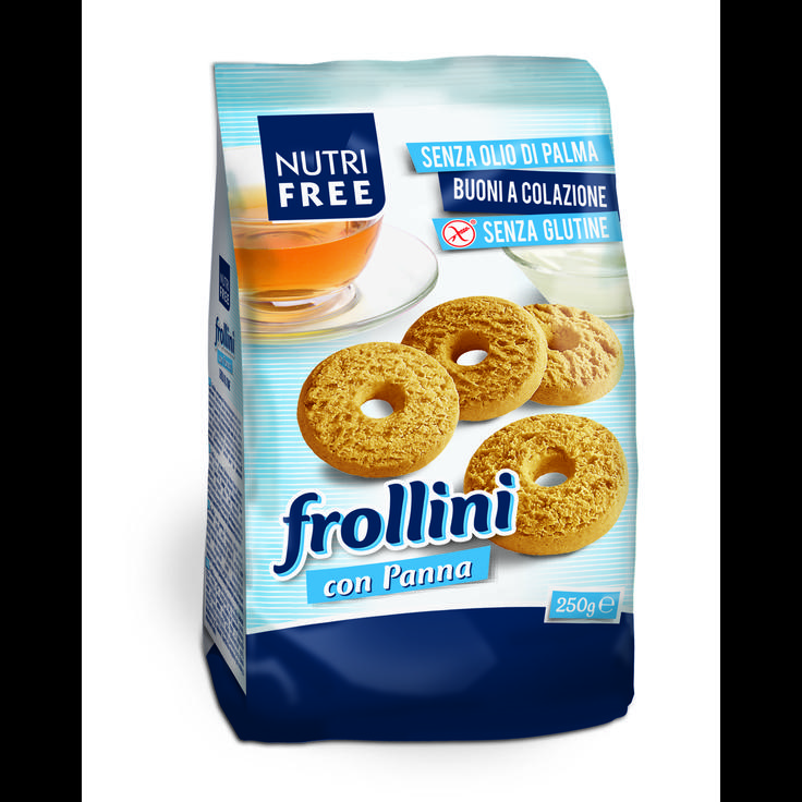 Печенье безглютеновое сливочное Frollini con Panna NUTRI FREE 250 г