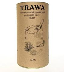 Мука из кедрового ореха (обезжиренный дробленый кедровый орех) TRAWA 500 г