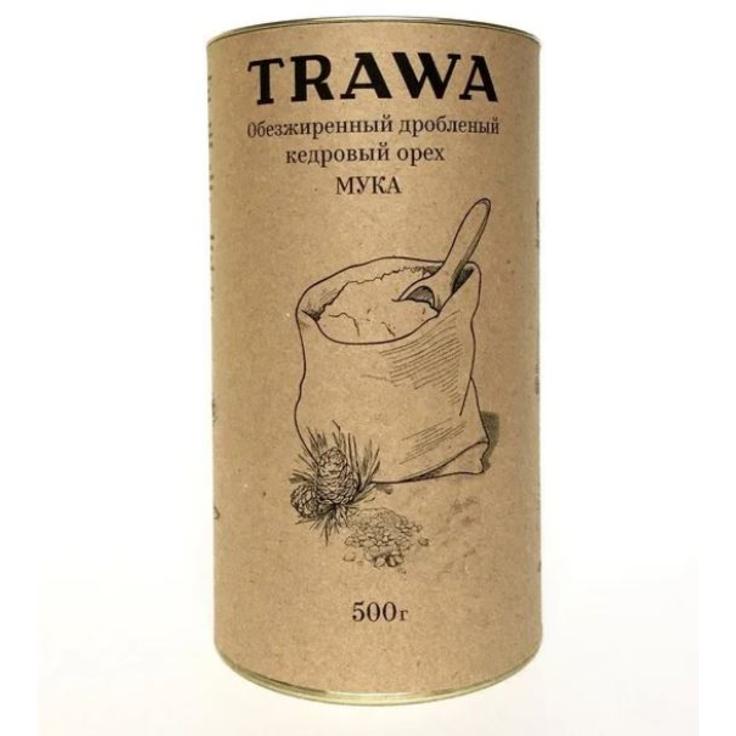 Мука из кедрового ореха (обезжиренный дробленый кедровый орех) TRAWA 500 г