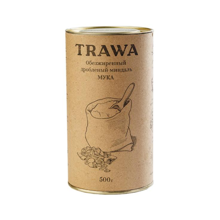 Мука из миндаля (обезжиренный дробленый миндаль) TRAWA 500 г