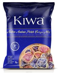 Овощные чипсы - ассорти картофельных чипсов KIWA 50 г