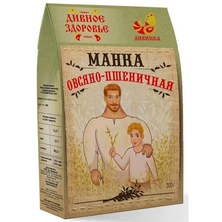 Манка овсяно-пшеничная "Дивное здоровье" ДИВИНКА 300 г