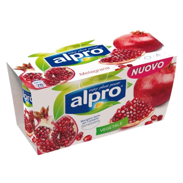 Десерт соевый йогуртный с гранатом обогащенный кальцием и витаминами ALPRO 2x125 г