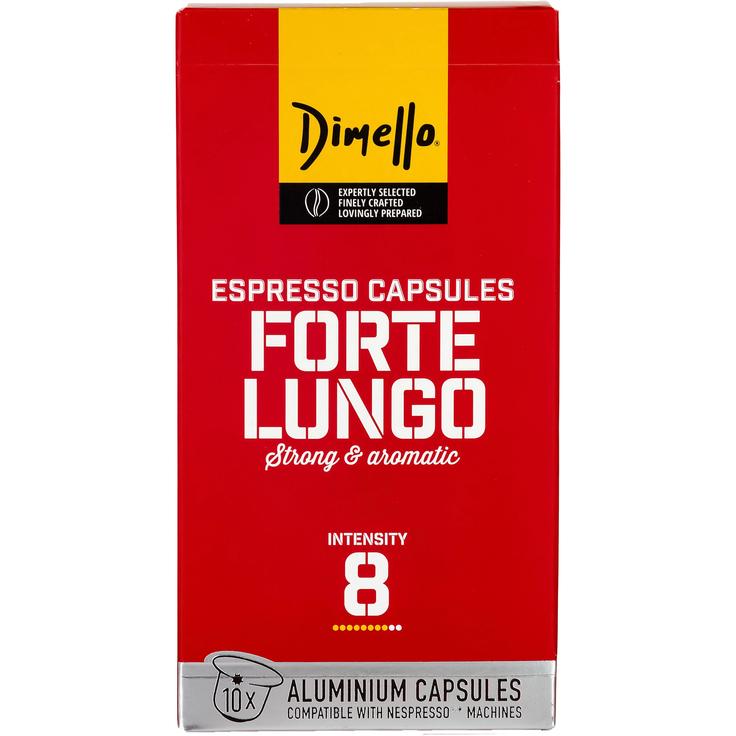 Кофе в капсулах NESPRESSO - Forte Lungo 8 - DIMELLO 10 штук по 5.6 г