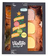 Веганский рождественский набор со вкусом копченого, с клюквой и с травами сыров VIOLIFE, 450 г