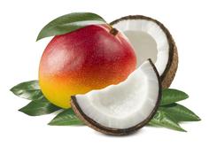 Веганское мороженое ЭКОСТОРИЯ натуральное из манго и кокосовых сливок в лотке, 500 г