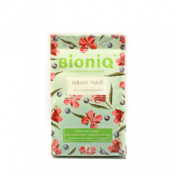 Иван-чай со смородиной BioniQ в пакете, 35 г