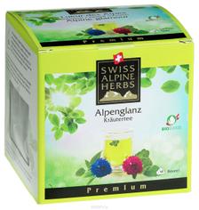 Органический травяной чай «Альпийский гламур» SWISS ALPINE HERBS 14 пирамидок по 1 г