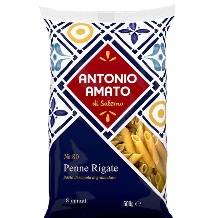 Antonio Amato пенне ригате N80 из твердых сортов пшеницы 13% белка 500 г