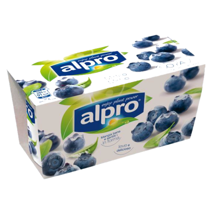 Десерт соевый йогуртный черничный обогащенный кальцием и витаминами ALPRO 2x125 г