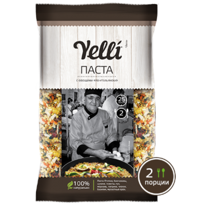 Паста с овощами по-итальянски Yelli, 120 г