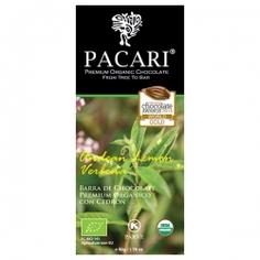 Живой сыроедный темный шоколад Pacari с андской лимонной вербеной 60% какао, 50 г