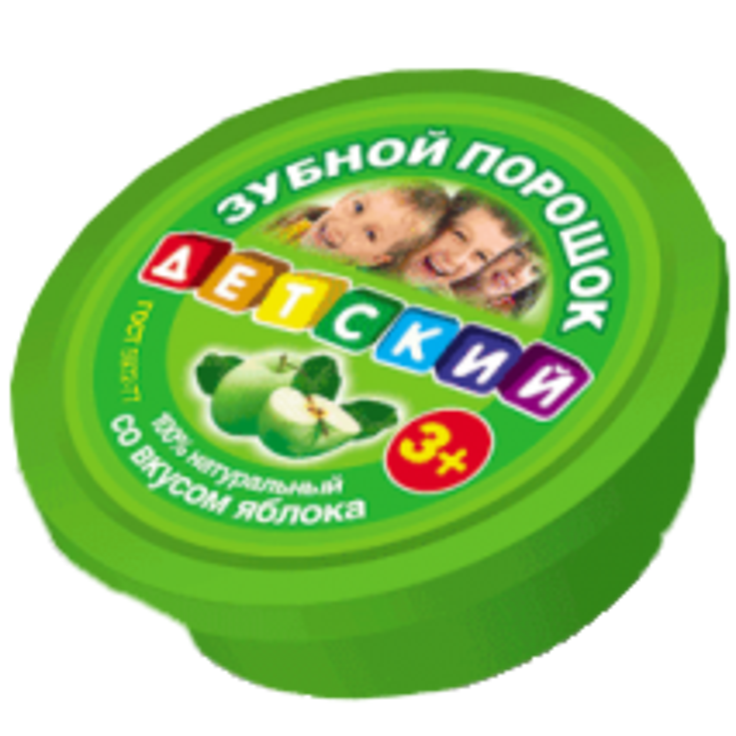 Зубной порошок "Детский 3+" со вкусом яблока, ФИТОКОСМЕТИК 25 г