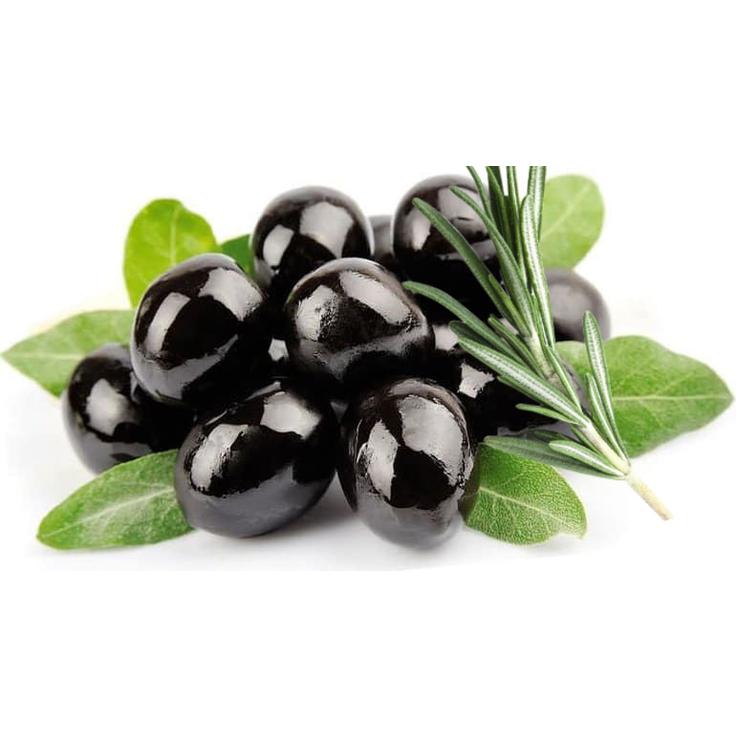 Оливки черные с косточкой сорт Каламон с розмарином KURTES 250 г