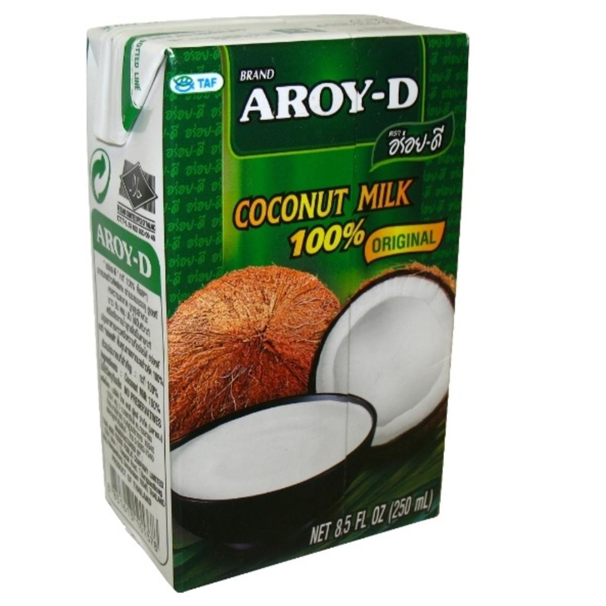 Купить AROY-D кокосовое молоко в пакете 60% (жирность 17-19%), 250 мл ...