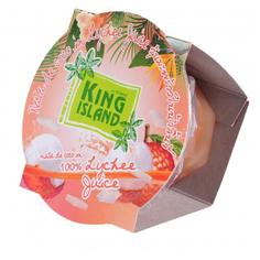 KING ISLAND кокосовое желе в c кусочками личи в соке личи, 160 г