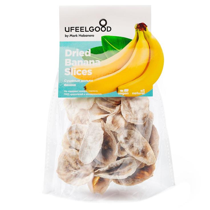 Сушеные дольки банана UFEELGOOD 50 г