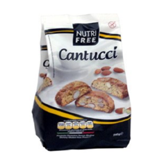 Печенье безглютеновое с кусочками миндаля Cantucci NUTRI FREE 240 г