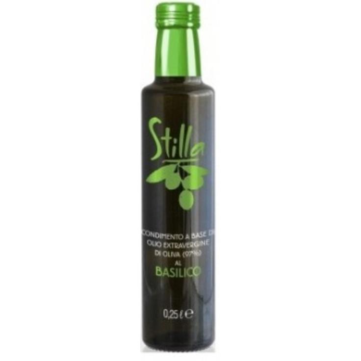 Оливковое масло Extra Virgin первого холодного отжима с базиликом Stilla 250 мл