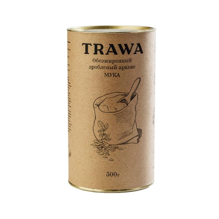 Мука из арахиса (обезжиренный дробленый арахис) TRAWA 500 г