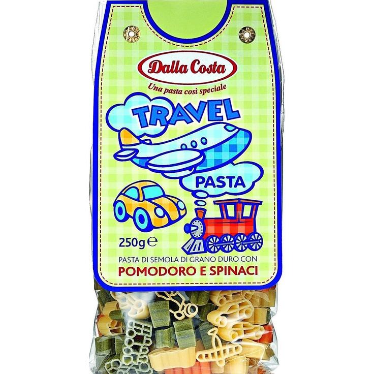 Детская паста TRAVEL с томатом и шпинатом из твердых сортов пшеницы Dalla Costa 250 г