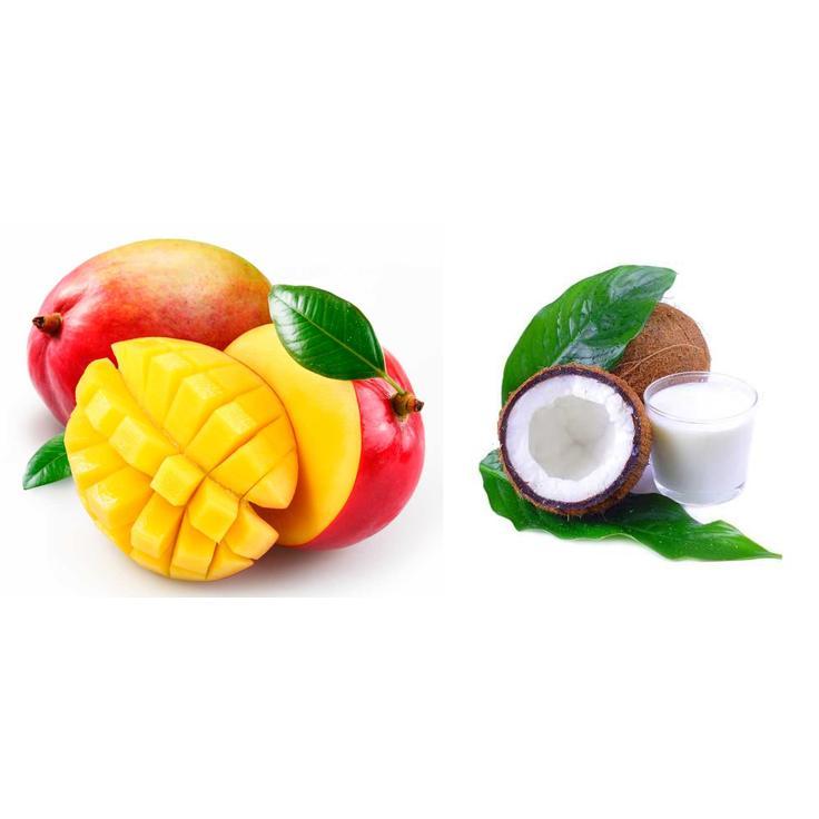 Веганское мороженое ЭКОСТОРИЯ натуральное из манго и кокосовых сливок в лотке, 350 г