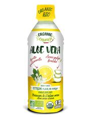 Напиток из алоэ вера "Лимон и Бузина" с кусочками алоэ органический ORGANIC CRUNCH в пластике 350 мл