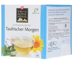 Органический травяной чай «Свежесть альпийского утра» SWISS ALPINE HERBS 14 пирамидок по 1 г