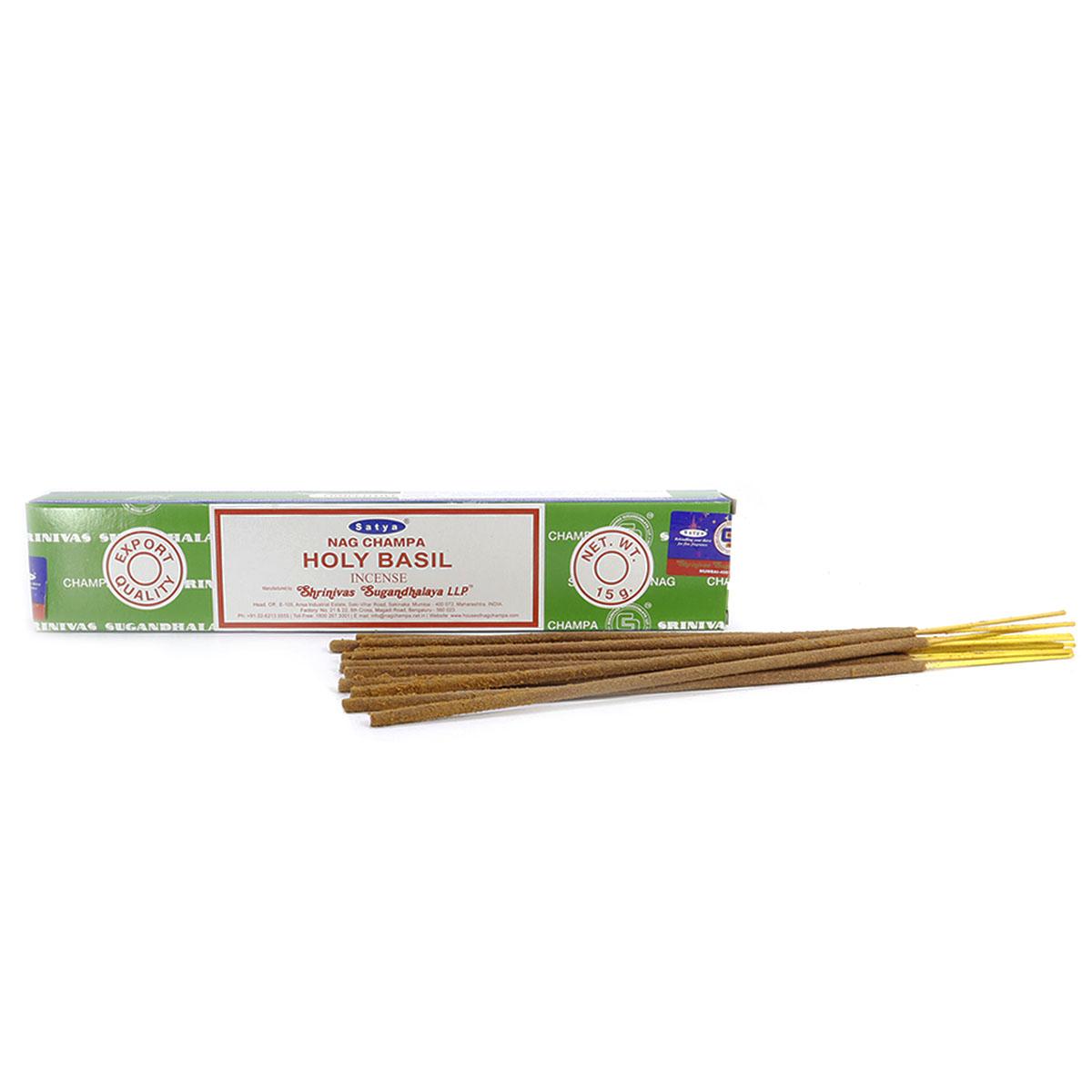 Купить Благовония Satya Holy Basil, 15 г - Экоcтория Челябинск - Экостория