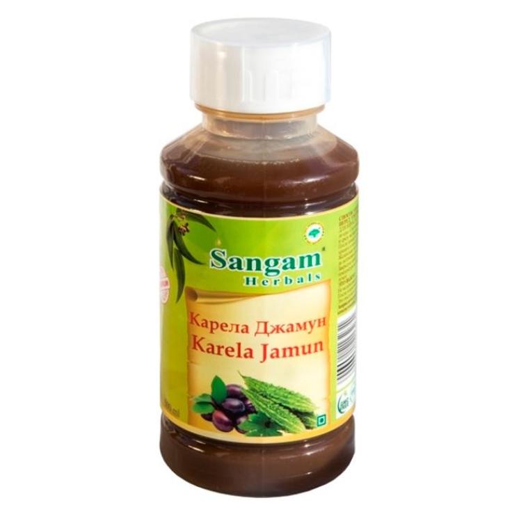 Сок Карела и Джамун 100% натуральный Sangam Herbals, 500 мл