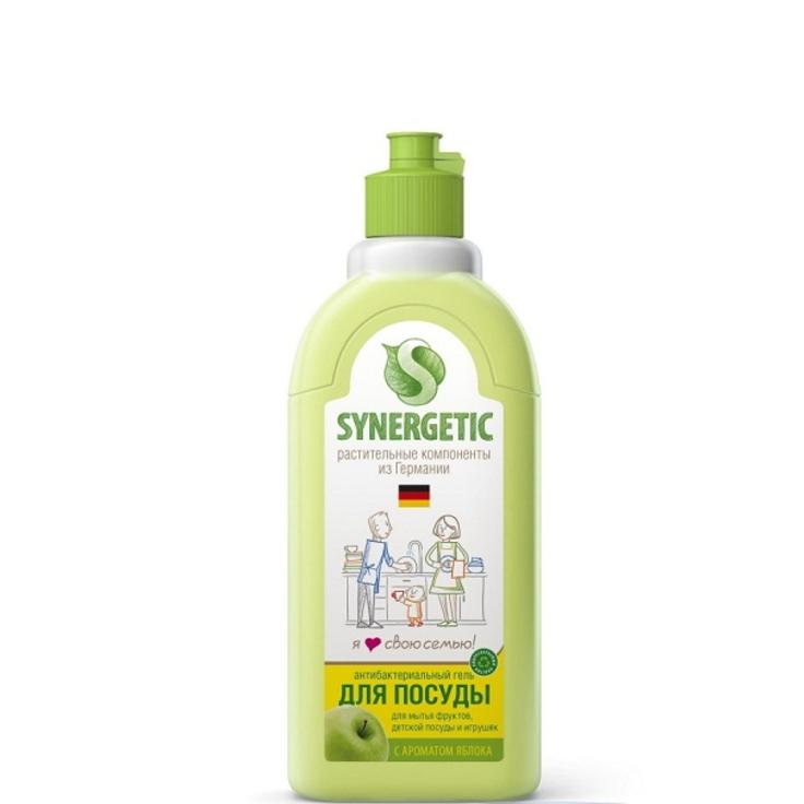 SYNERGETIC Биоразлагаемое средство для мытья посуды "Яблоко" 500 мл
