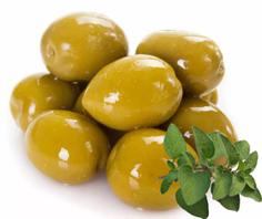 Оливки зеленые сорт Халкидики с орегано KURTES 1 кг