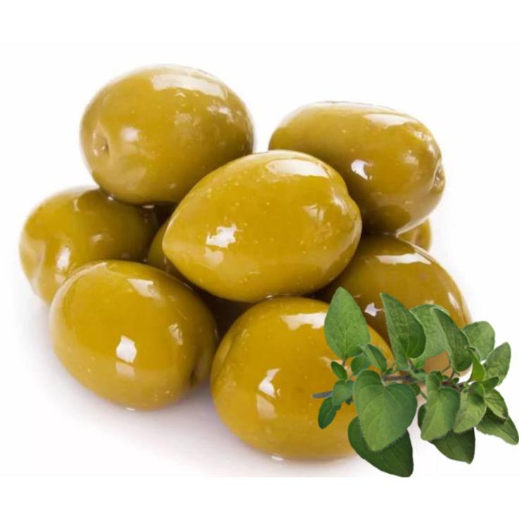 Оливки зеленые сорт Халкидики с орегано KURTES 1 кг