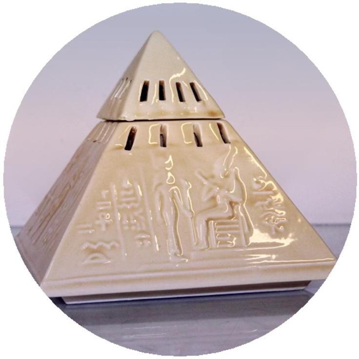 Аромалампа керамическая "Пирамида" 15 см